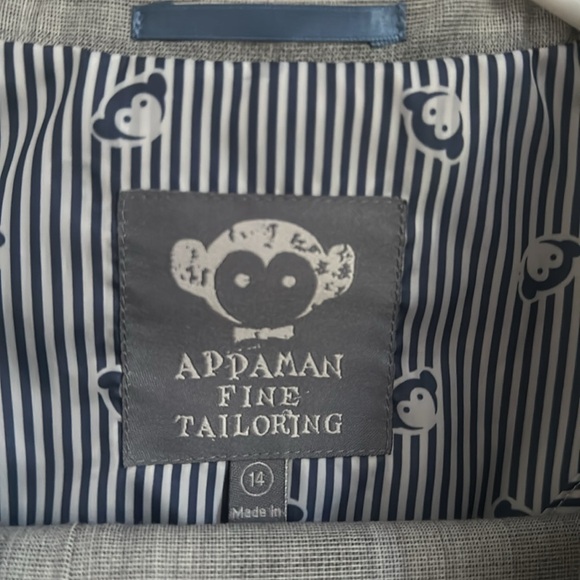 Appaman stretchy Mod London gray check suit - Picture 2 of 8